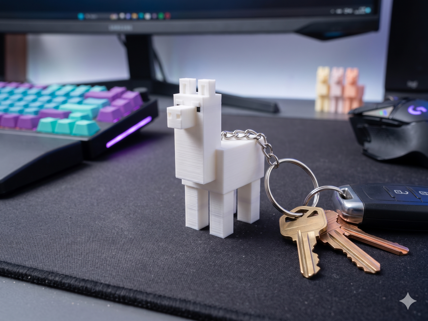 Brelok Minecraft Lama